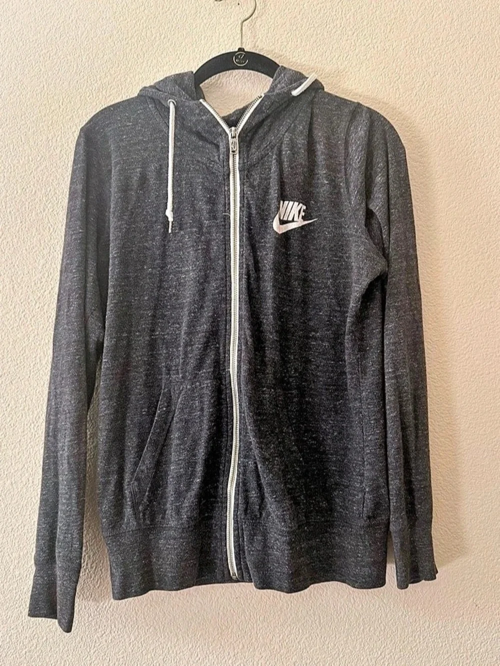 Women’s Nike Full-Zip Hoodie Black Knit size L12